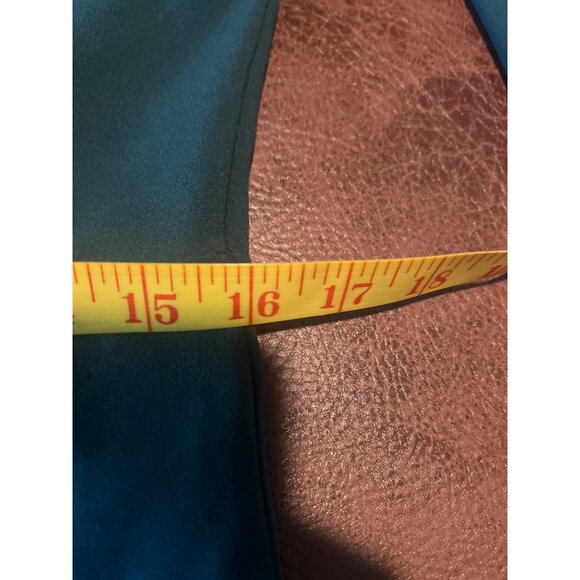 Sharagano Womens Green Ruffle Mock Neck Dress 6 Coquette Feminine - Picture 4 of 7